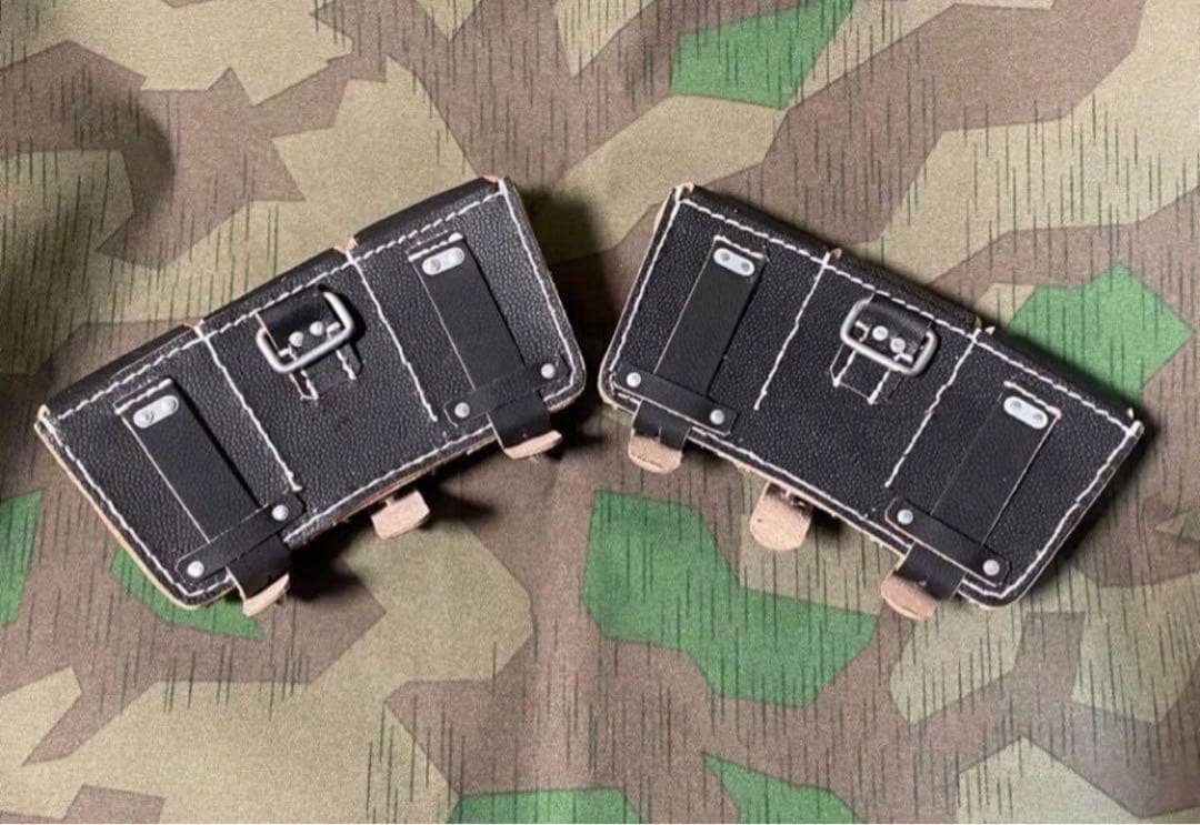 第二次世界大戦、ドイツ軍 モーゼル98k用弾薬ポーチ（レプリカ）陸軍　サバゲ