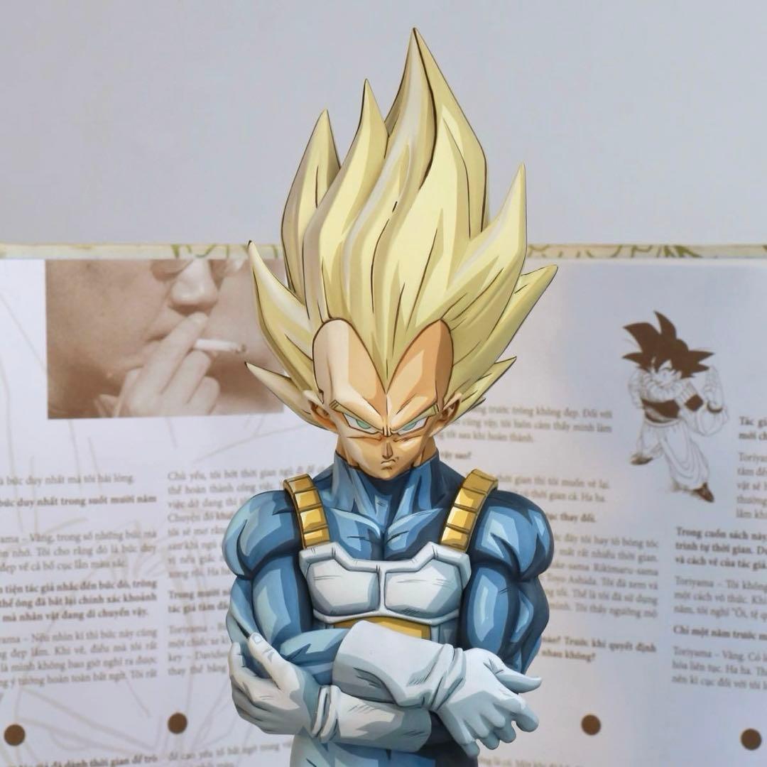 ドラゴンボール 超サイヤ人 ベジータ リペイント 二次元彩色 フィギュア