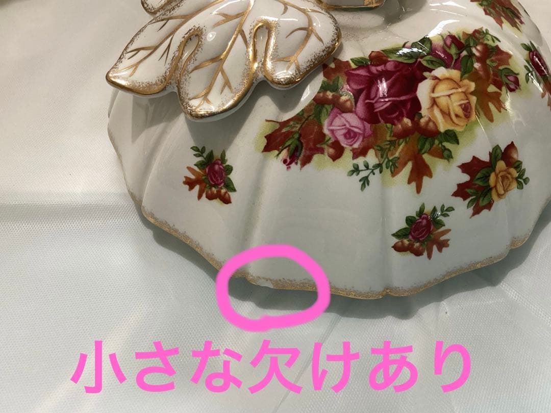 ロイヤルアルバートオールドカントリーローズ　ソルト&ペッパー、キャンディポット