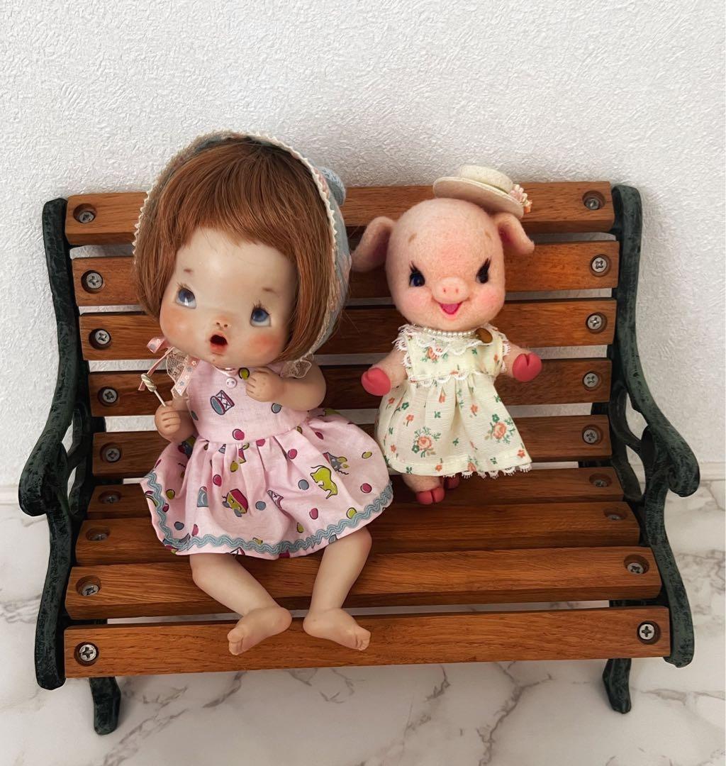 TABASAの森　作家　創作人形　グレタちゃん　人形　レトロ　ドール　サーニット