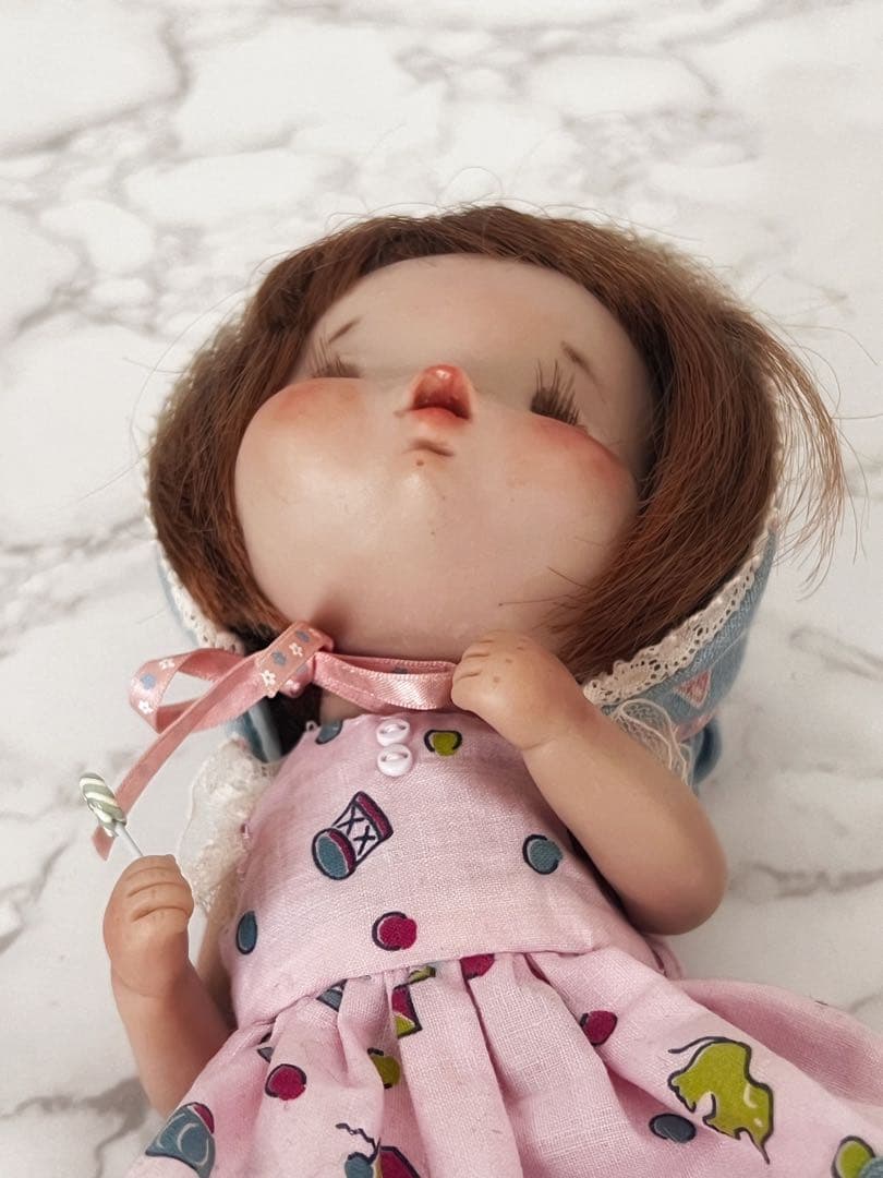 TABASAの森　作家　創作人形　グレタちゃん　人形　レトロ　ドール　サーニット