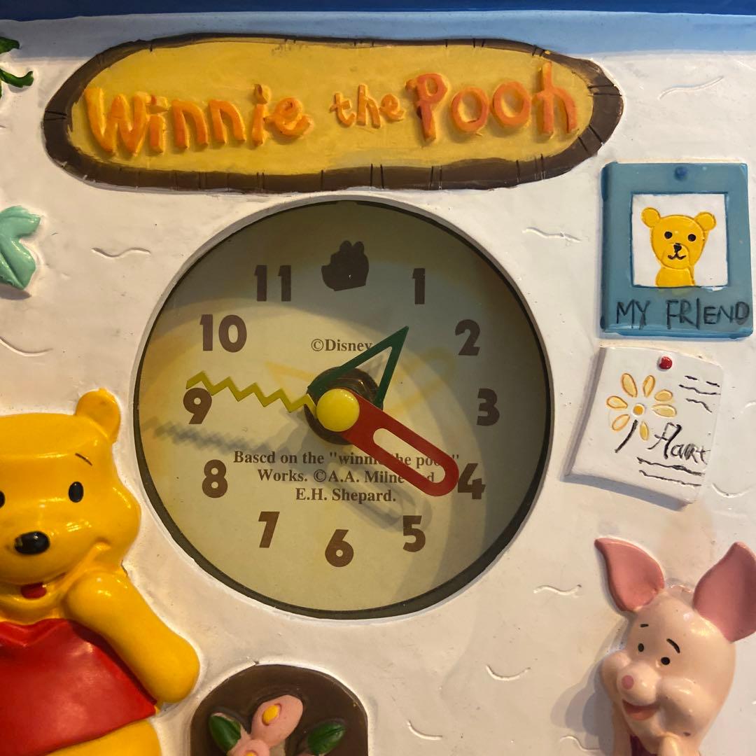 くまのプーさん 振り子時計 陶器 レア