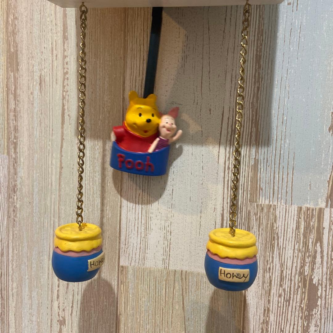 くまのプーさん 振り子時計 陶器 レア