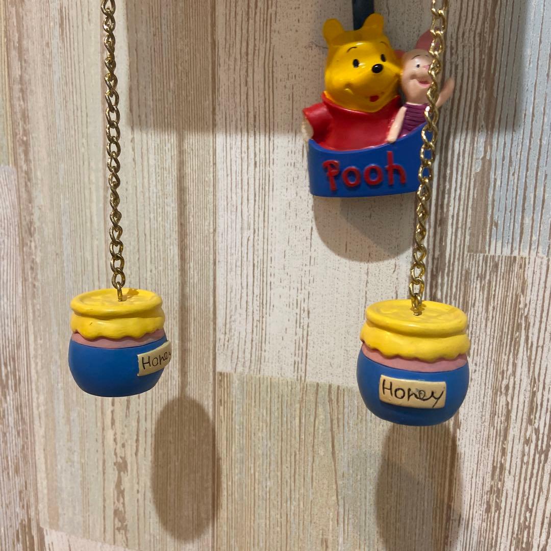 くまのプーさん 振り子時計 陶器 レア