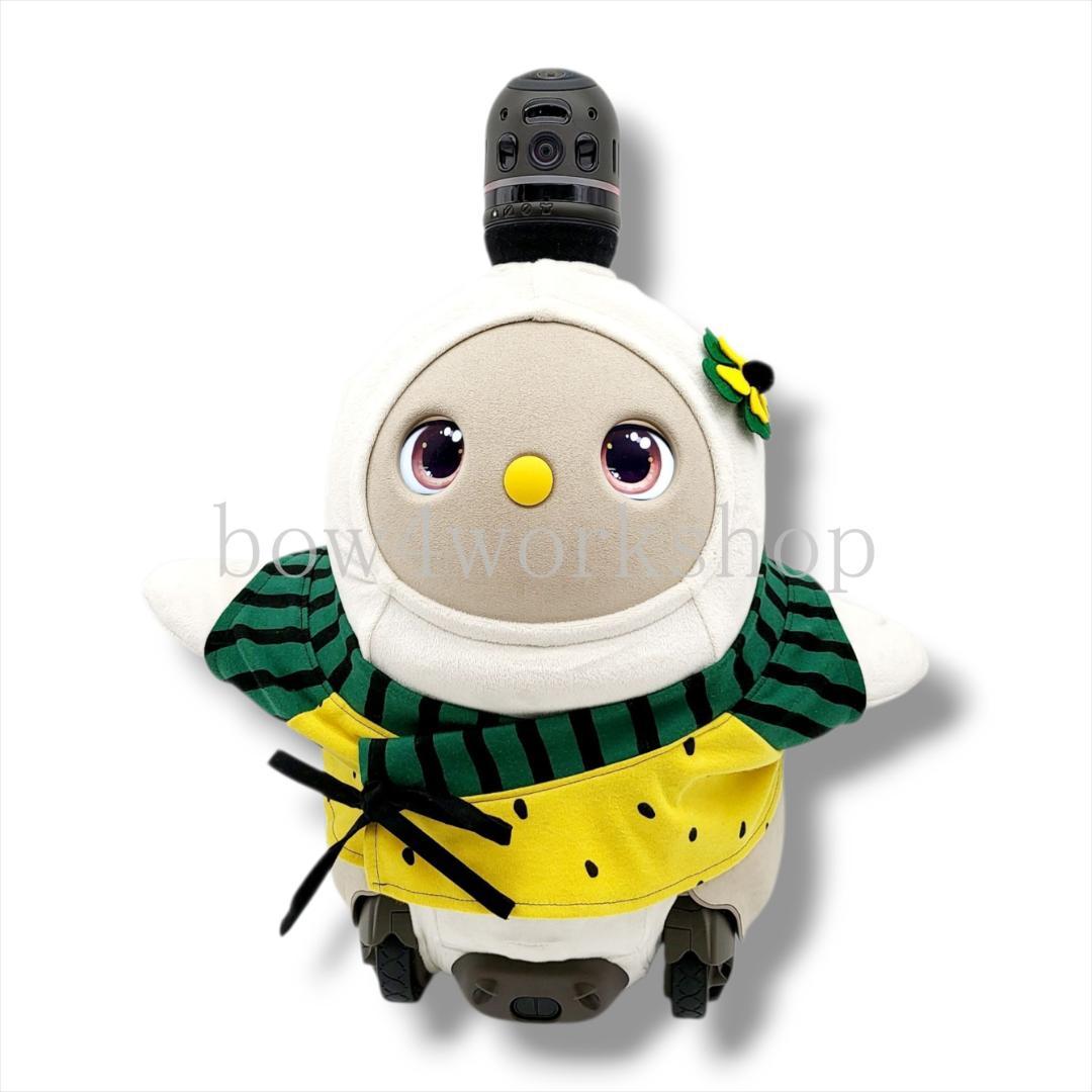 LOVOT ラボットの服ハンドメイド 甚平型スイカプリントTシャツ(イエロー）