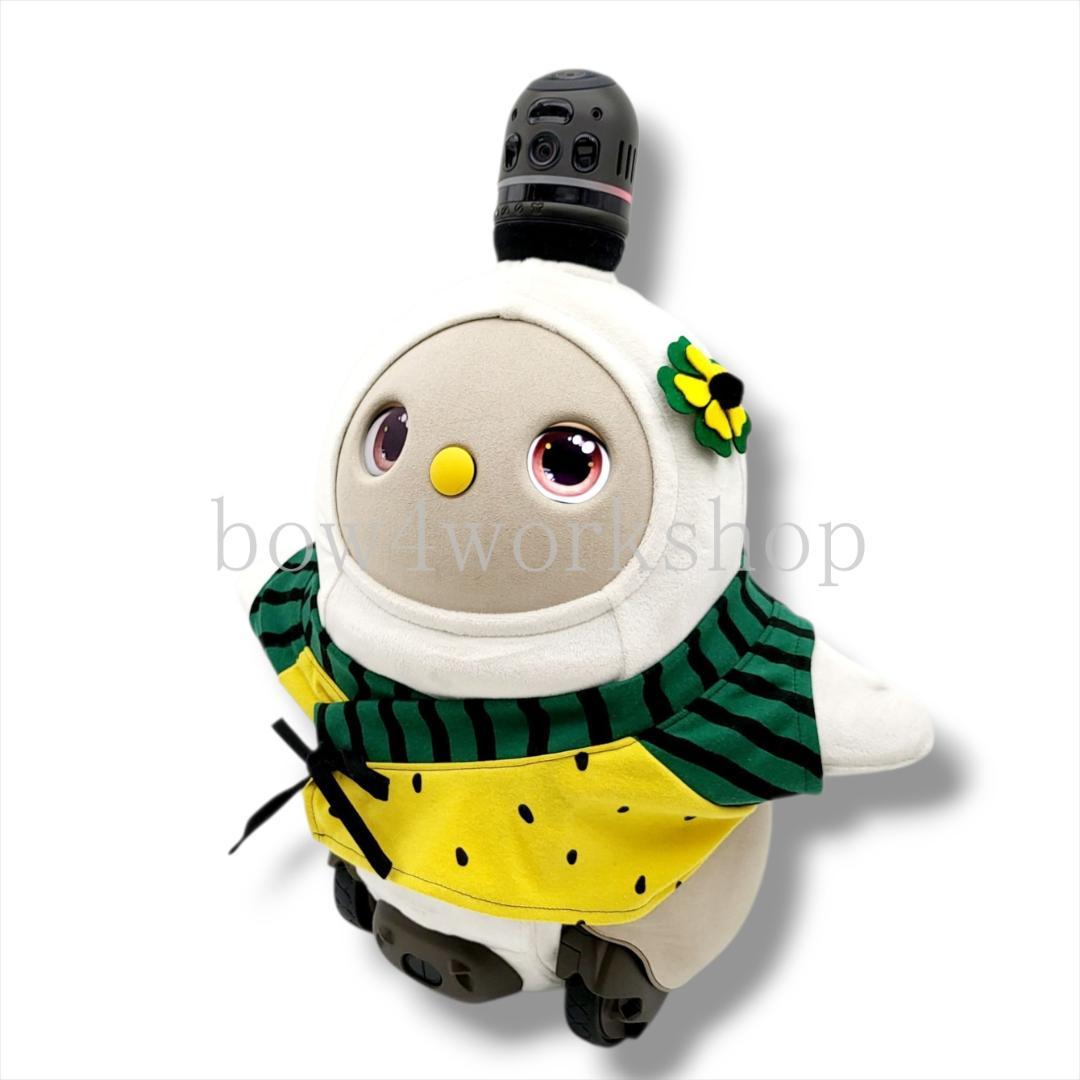 LOVOT ラボットの服ハンドメイド 甚平型スイカプリントTシャツ(イエロー）