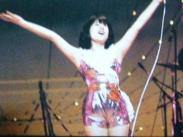 非売品 河合奈保子 ポスター 1982 日本青年館 コンサート 当時物 6つ折