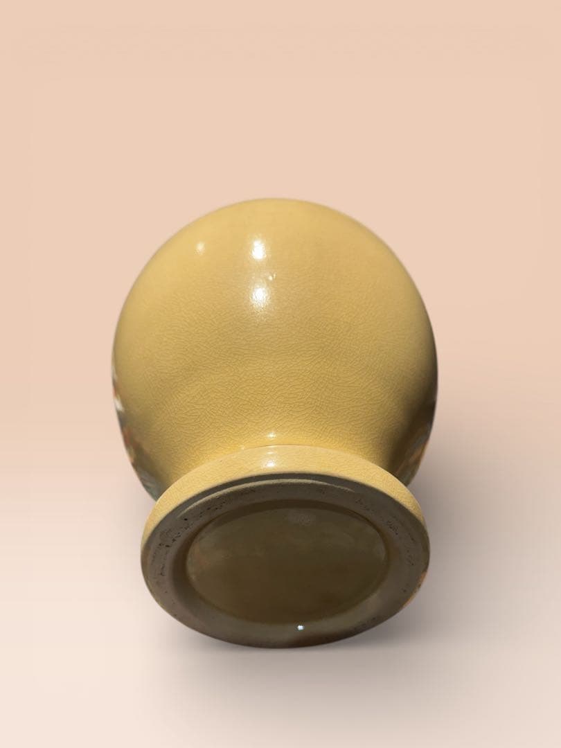 【和風、洋風どちらでも合うインテリアに】陶器花瓶 H29xW24(開口部 11)