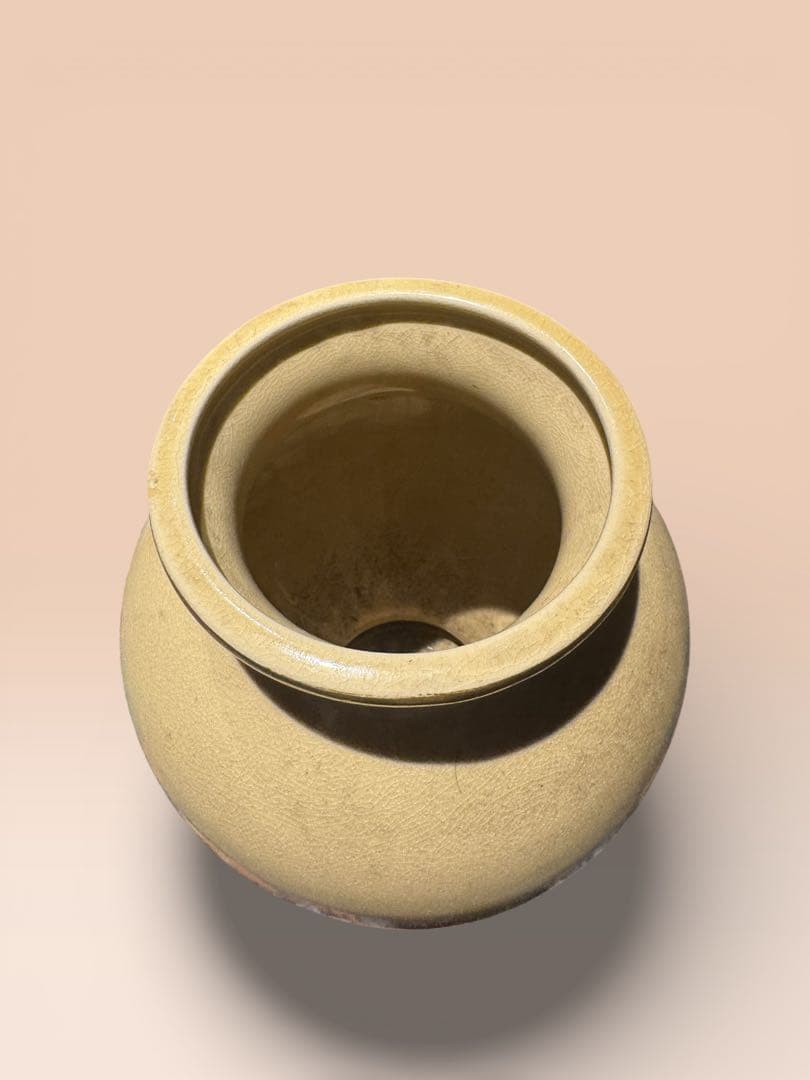 【和風、洋風どちらでも合うインテリアに】陶器花瓶 H29xW24(開口部 11)