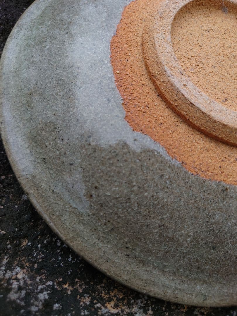 【稀少 廃窯】お茶の水窯 四代目 捷延 作 絵唐津 皿 21.5cm 未使用完品