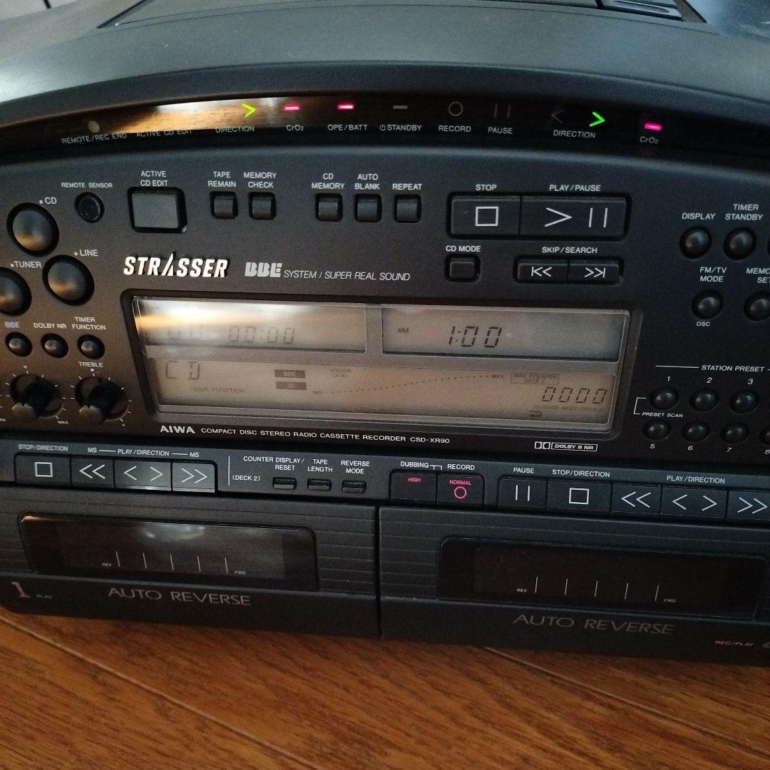 【当時物】AIWA　CSD-XR90　コンパクトディスクステレオ　ラジカセ