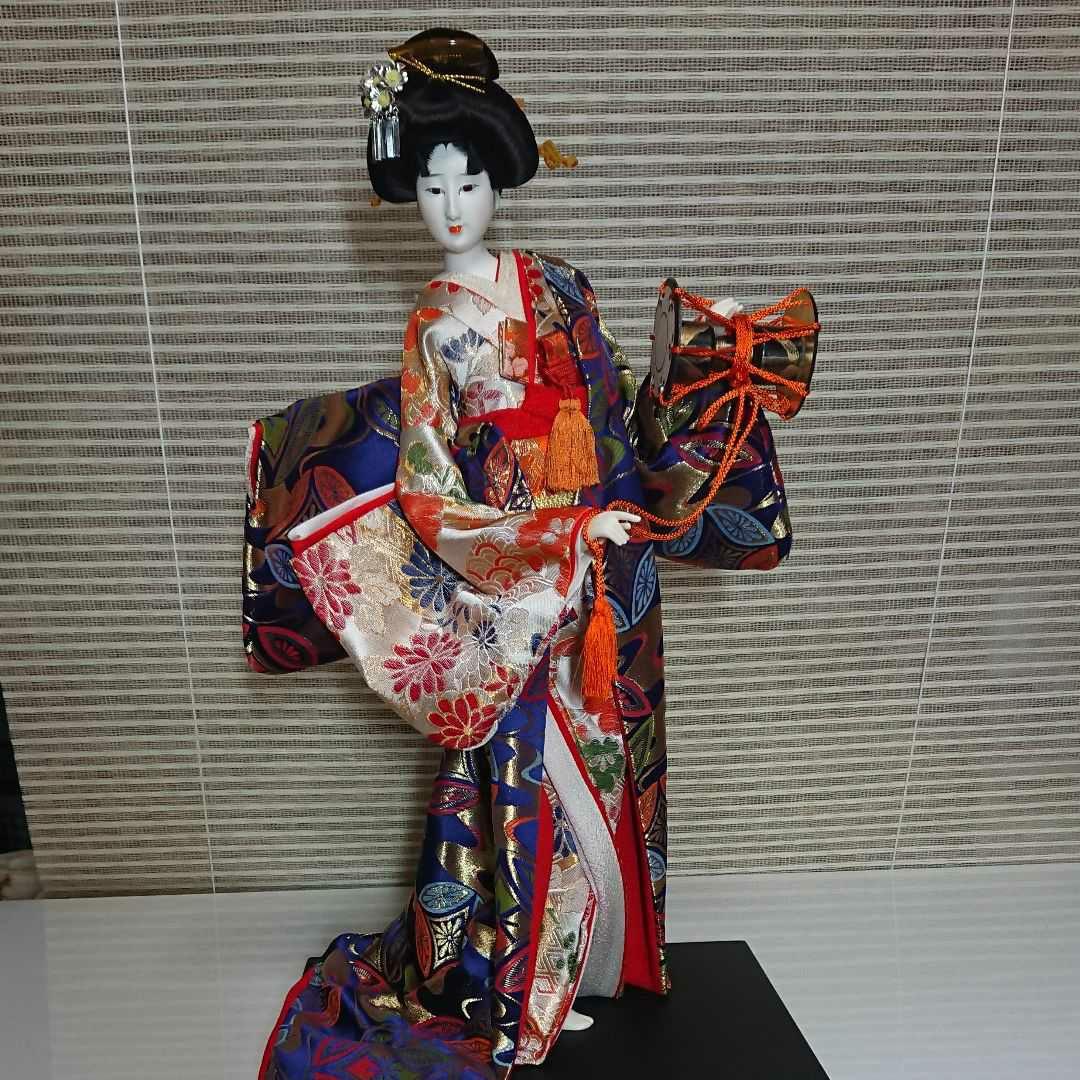 日本人形 つづみ 新品 日本舞踊 高彫作 着物 日本髪