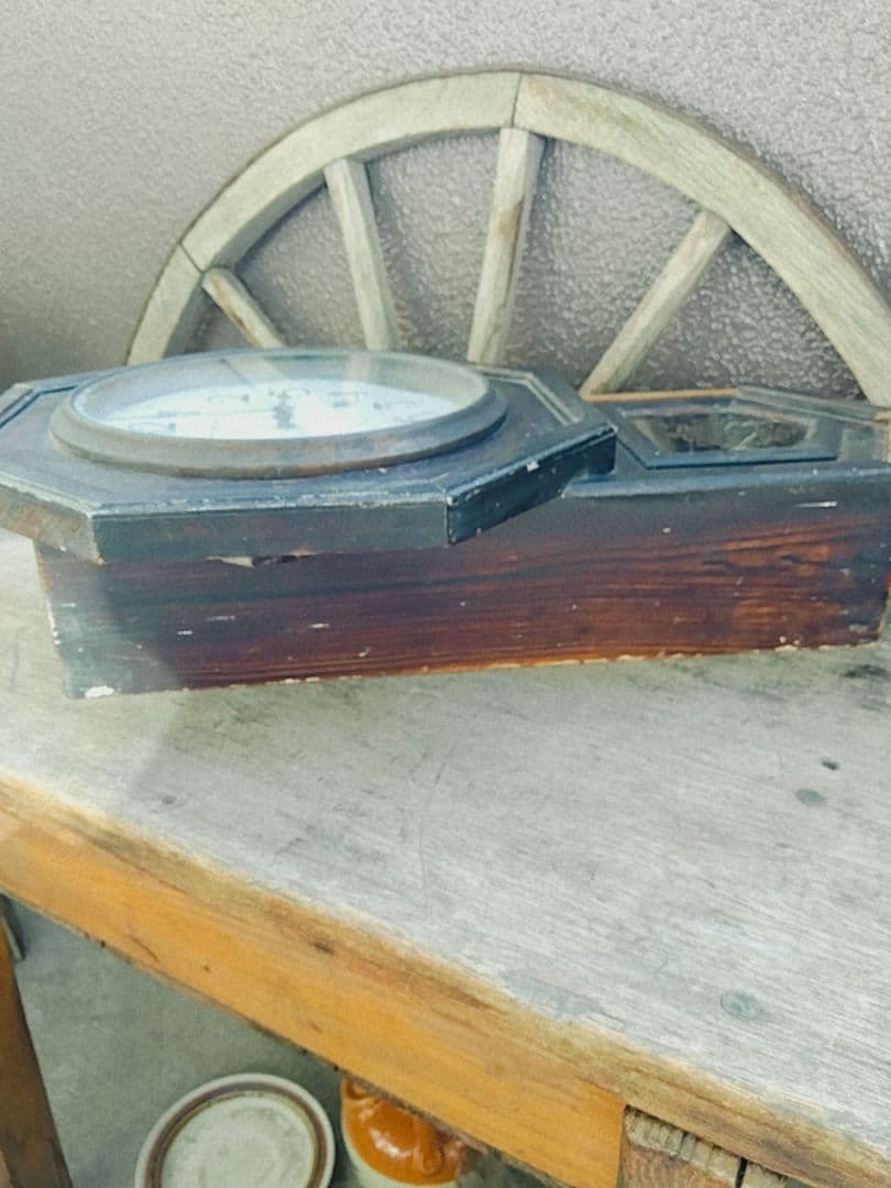 アンティーク風 八角形掛時計