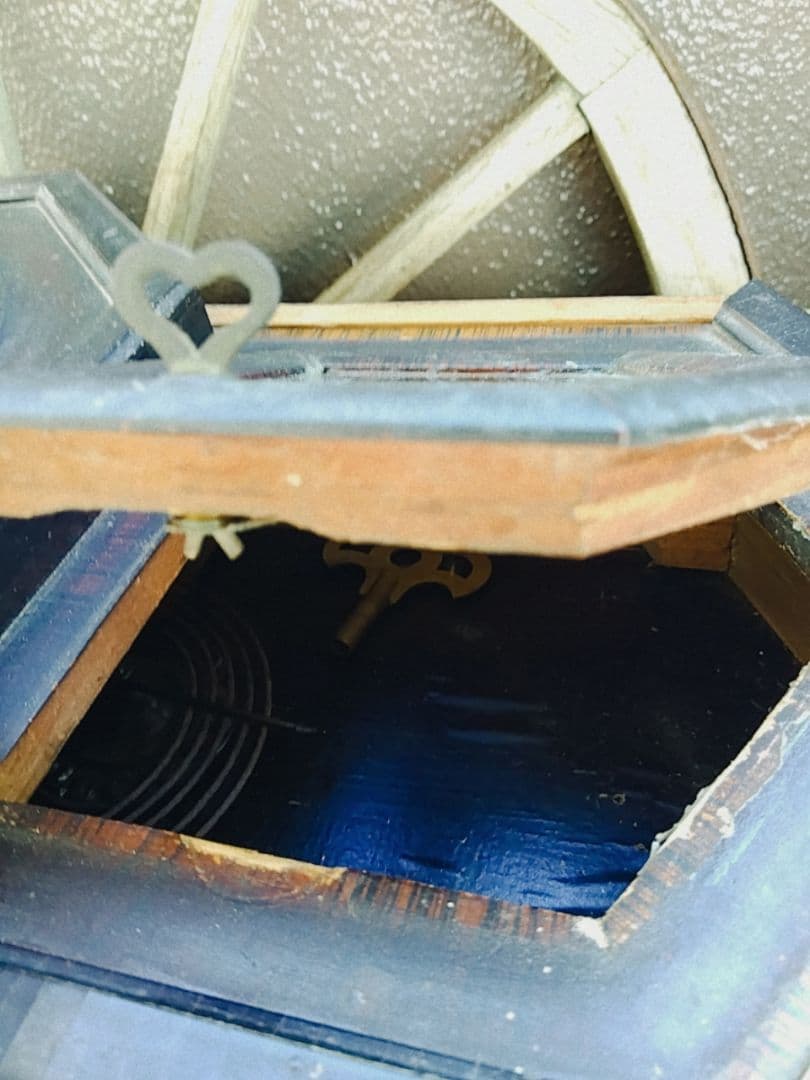 アンティーク風 八角形掛時計