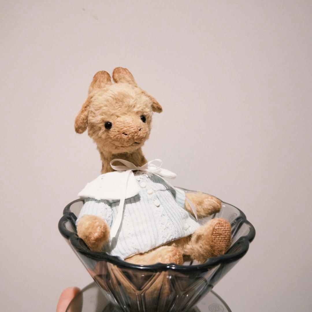 かわいいキリン アーティストベア 海外作家様 ハンドメイド ぬいぐるみ 置物