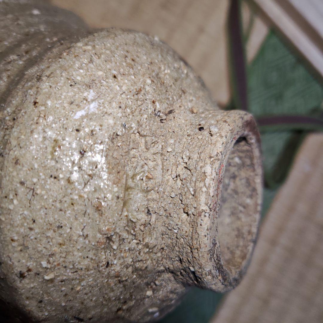 古出雲焼、伊羅保茶碗(元箱、絣包み古布付、繕い有り)