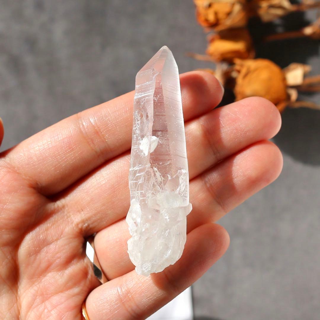 希少！貫通入り レムリアンシード 原石 カブラル鉱山 天然石 水晶 鉱物 一点物