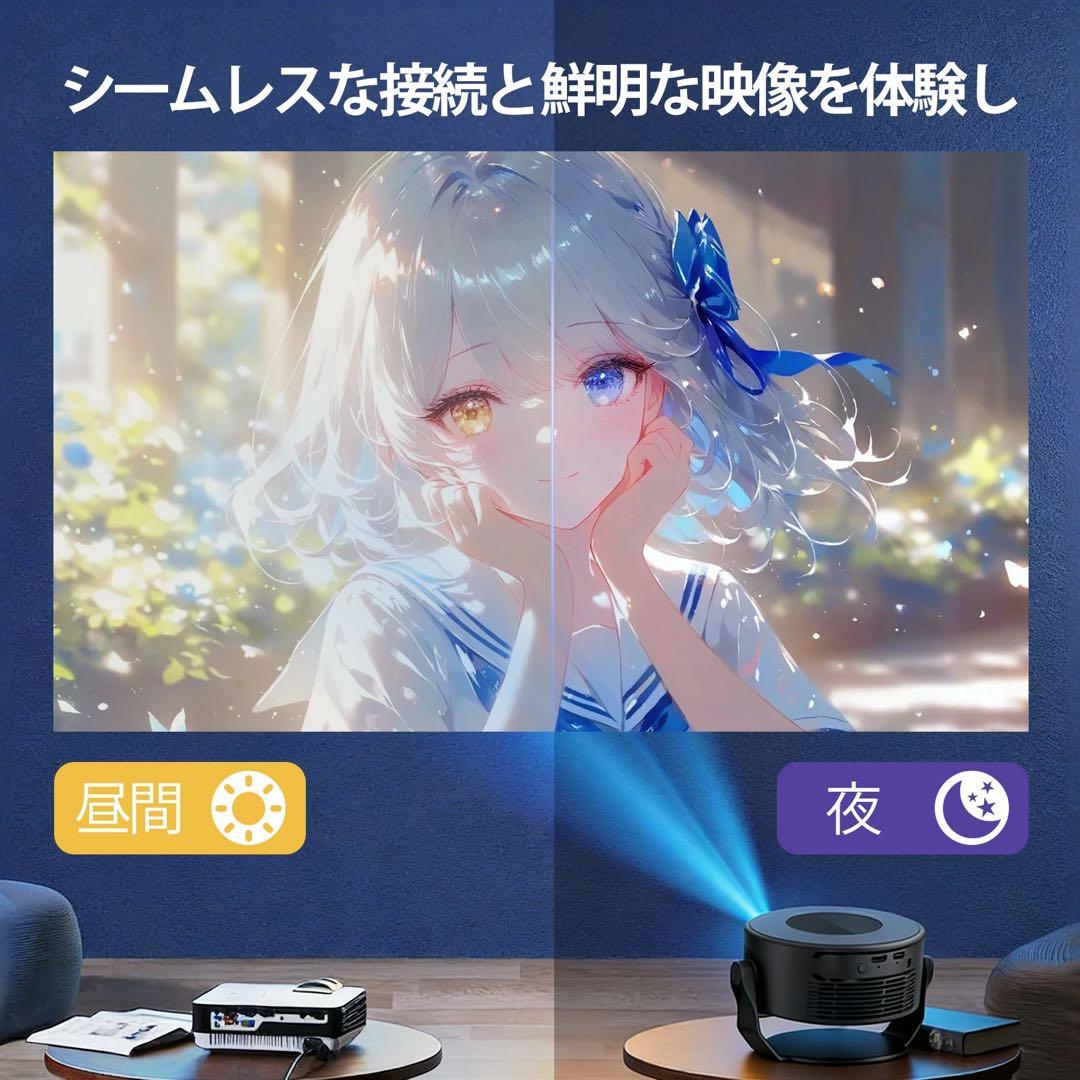 8K対応＆Android TV14.0搭載プロジェクターBluetooth5.4