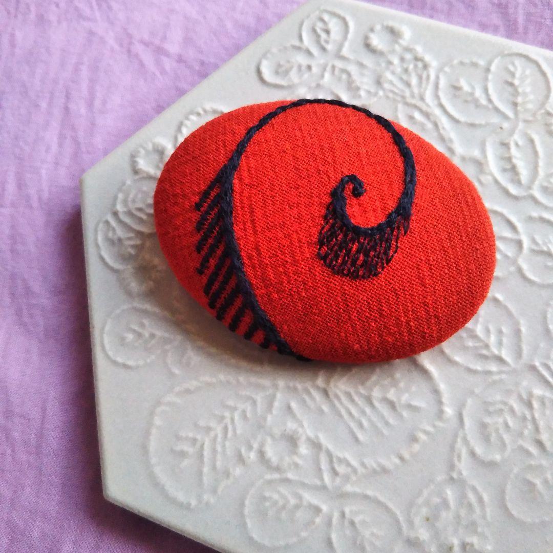 専用 ⑩119ミナペルホネン ハンドメイド ブローチアクセサリー