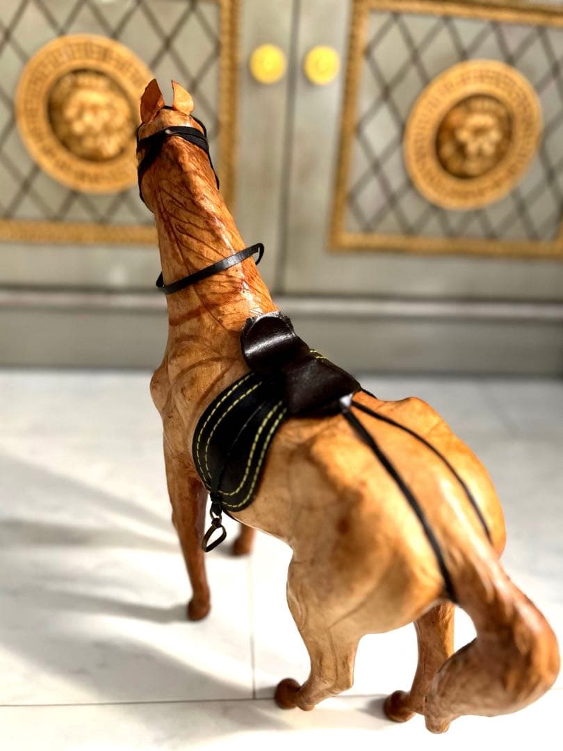 ヴィンテージ 馬 オブジェ レザー RRL