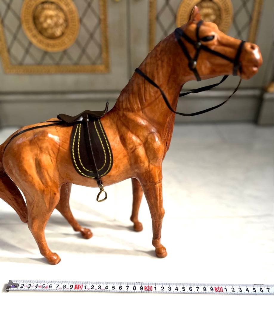 ヴィンテージ 馬 オブジェ レザー RRL