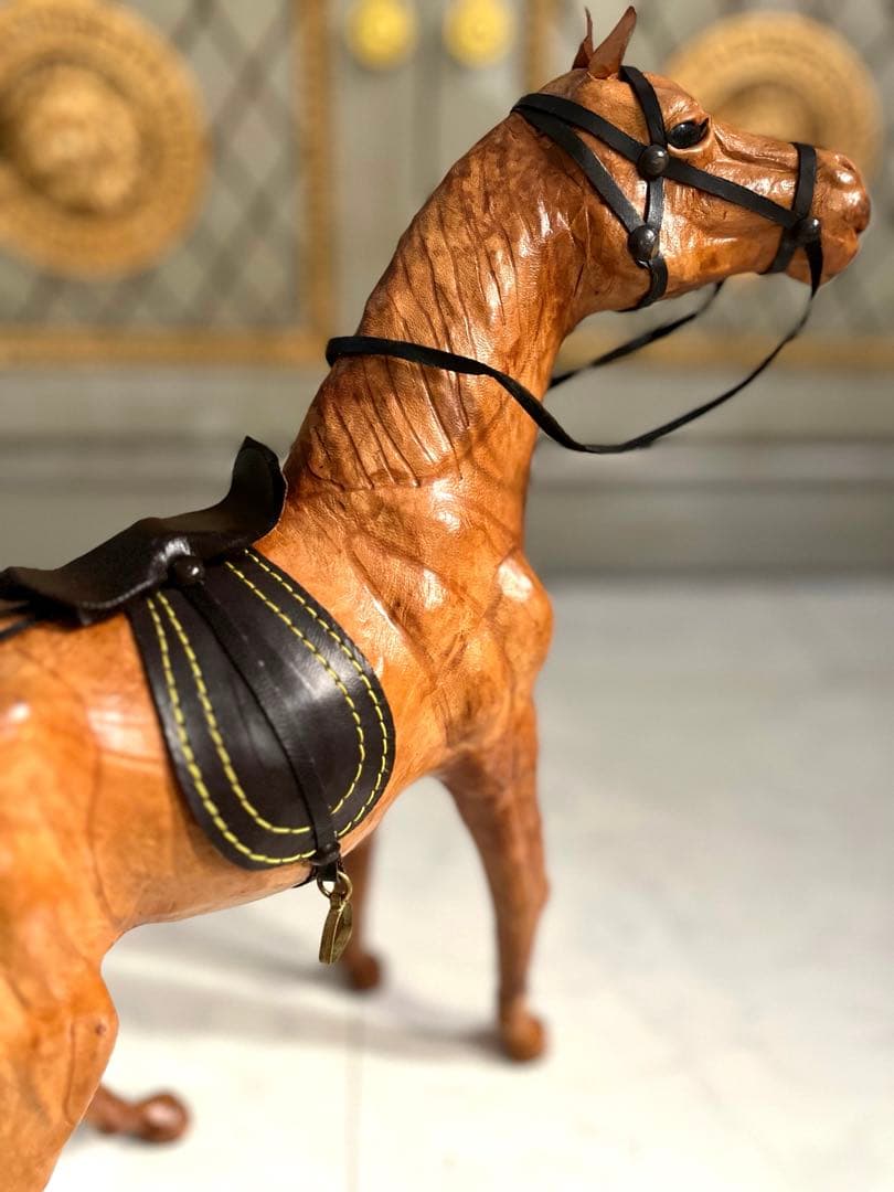 ヴィンテージ 馬 オブジェ レザー RRL