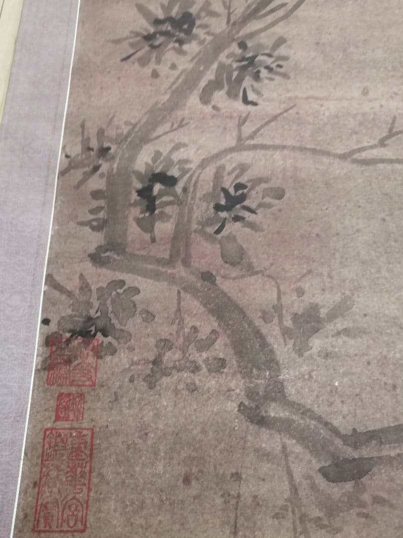 中国水墨画掛軸3本 落款：唐寅 趙秉沖 石涛