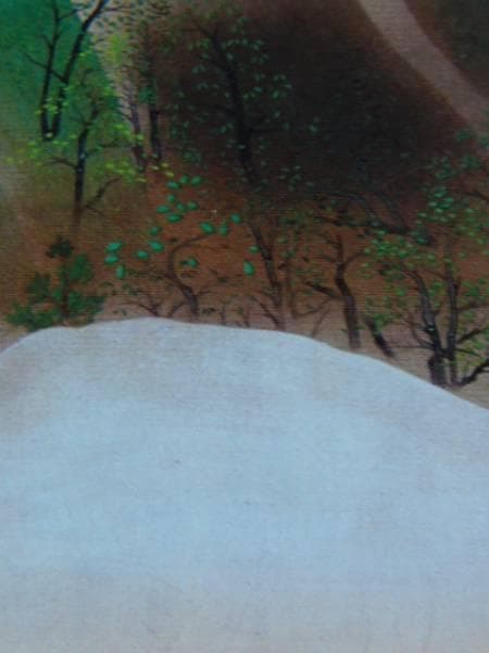 小林古径、川岸、希少画集画、新品額装付、状態良好