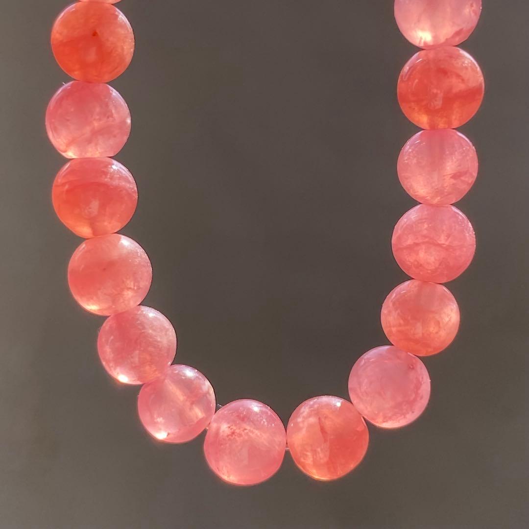 高品質　アルゼンチン産　インカローズ　ロードクロサイト ブレスレット　天然石