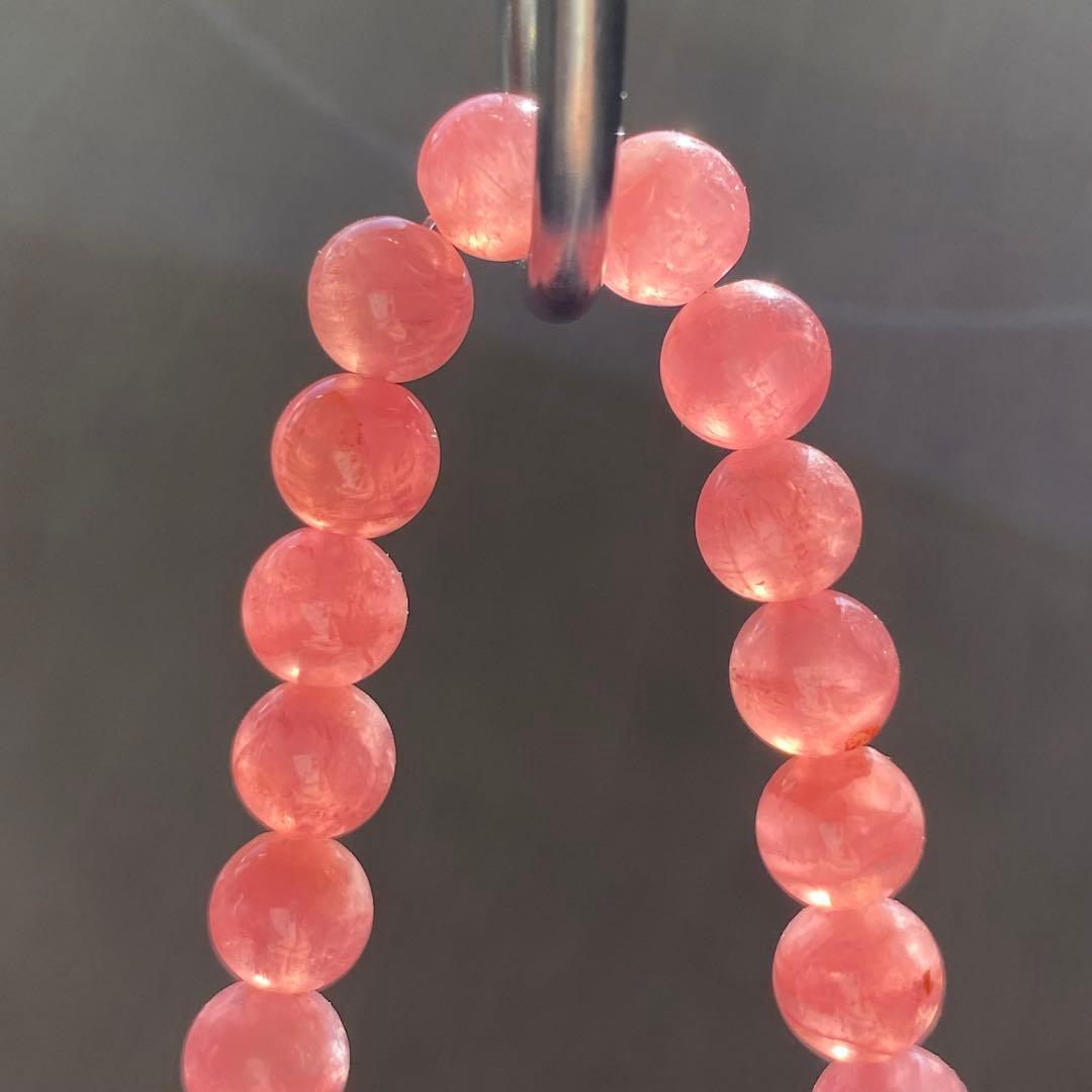 高品質　アルゼンチン産　インカローズ　ロードクロサイト ブレスレット　天然石