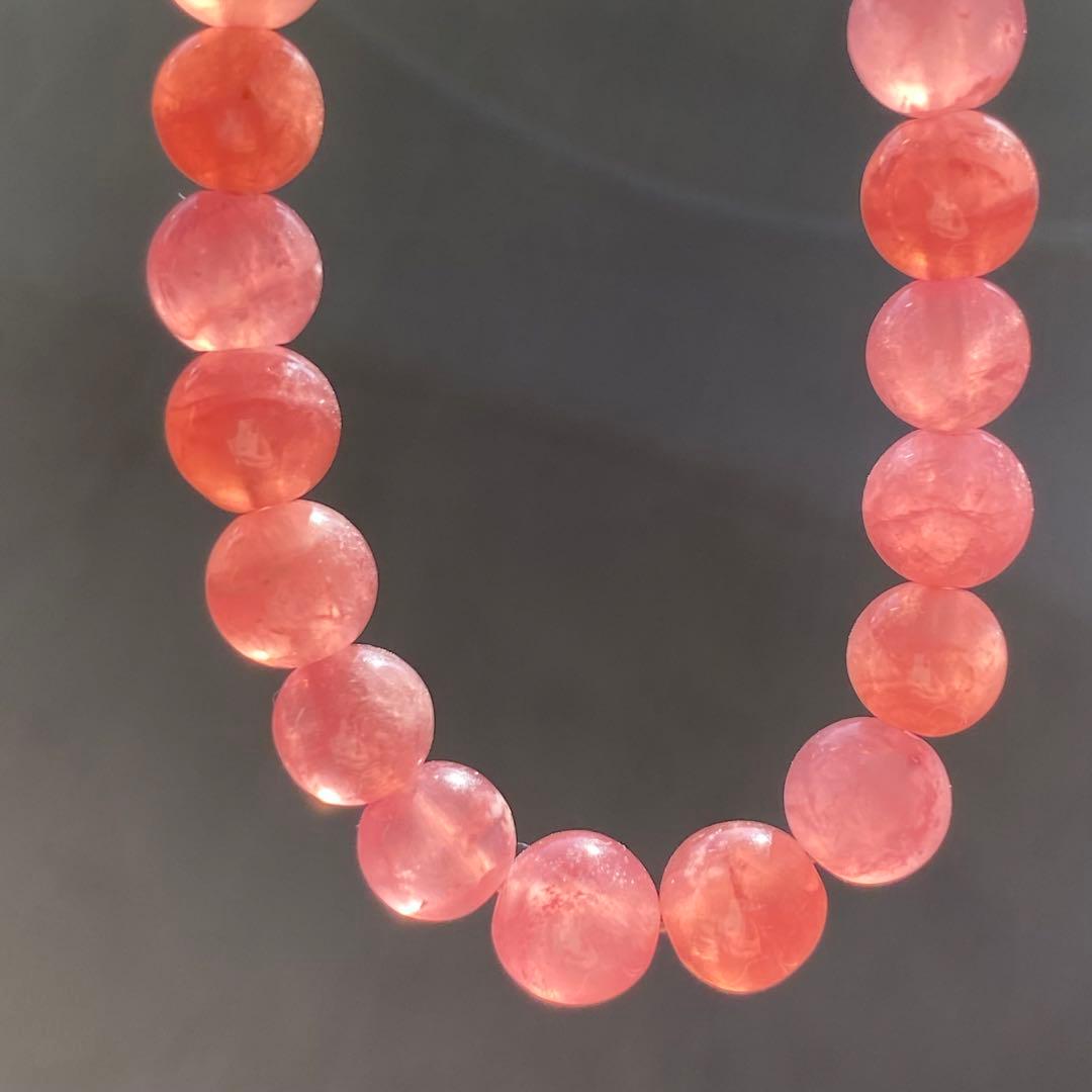 高品質　アルゼンチン産　インカローズ　ロードクロサイト ブレスレット　天然石