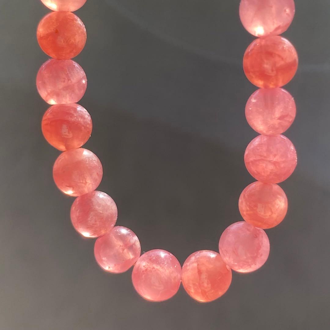 高品質　アルゼンチン産　インカローズ　ロードクロサイト ブレスレット　天然石