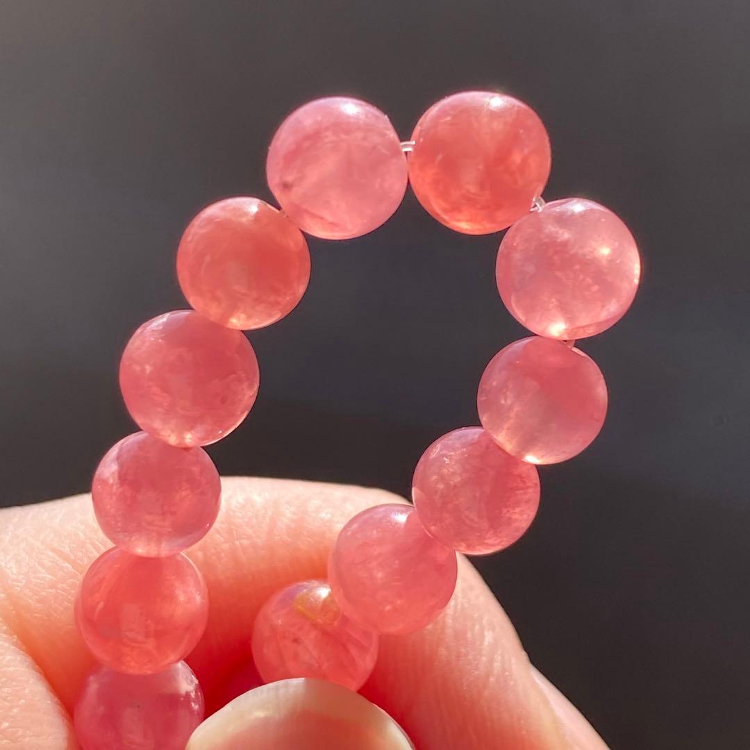 高品質　アルゼンチン産　インカローズ　ロードクロサイト ブレスレット　天然石