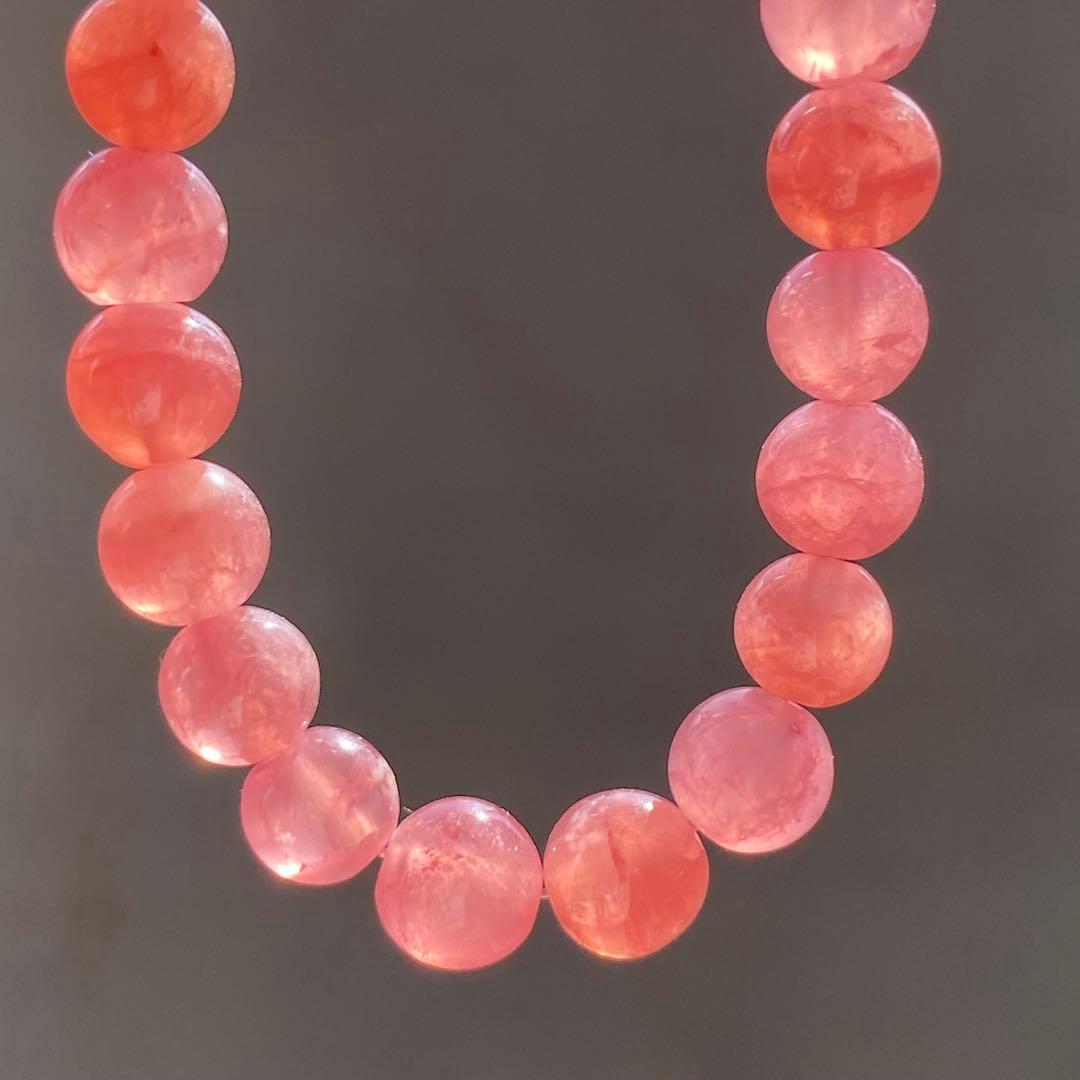 高品質　アルゼンチン産　インカローズ　ロードクロサイト ブレスレット　天然石