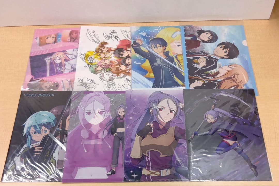 ❶ソードアート・オンライン 一番くじ 入場特典 クリアファイルなど まとめ売り