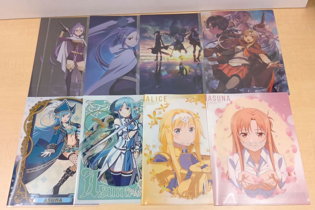❶ソードアート・オンライン 一番くじ 入場特典 クリアファイルなど まとめ売り