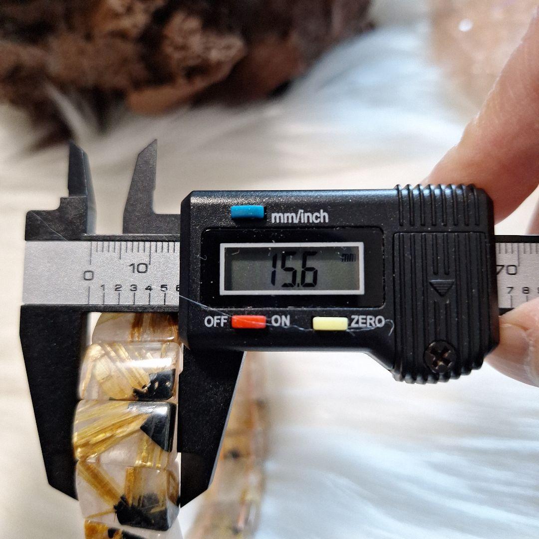 ★天然石★太陽放射タイチンルチルバングル