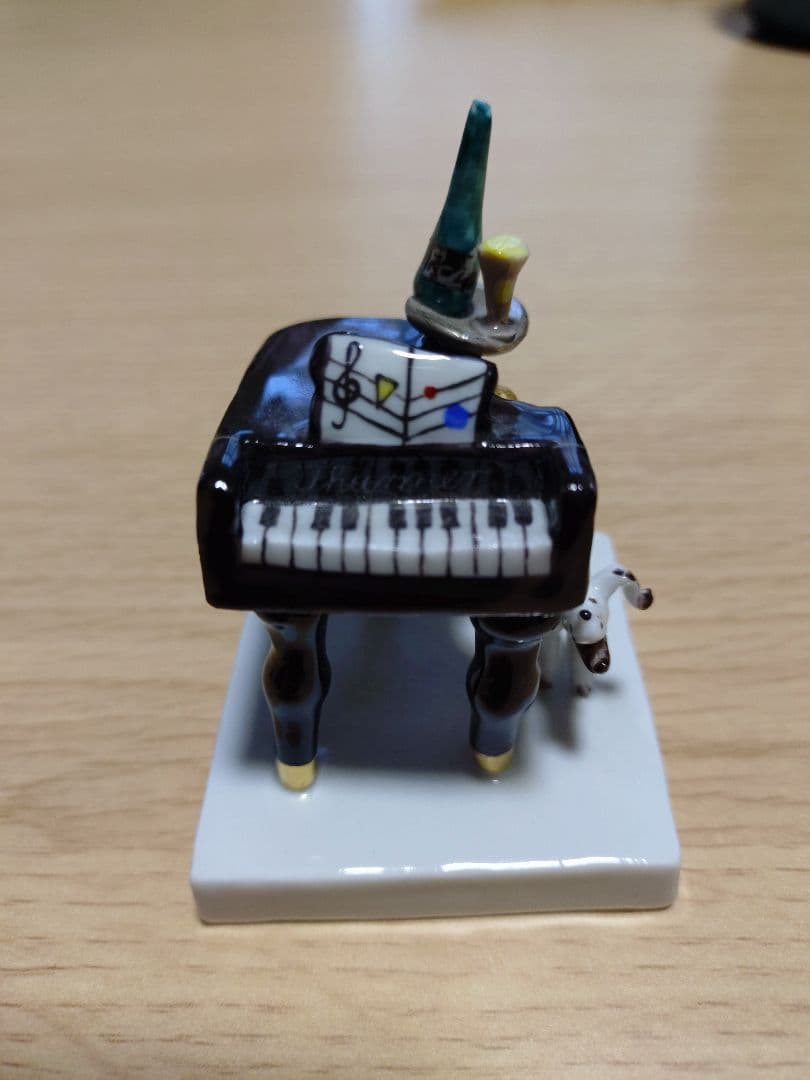 マイセン ピエロとピアノの陶器製置物 2個セット インテリア オブジェ