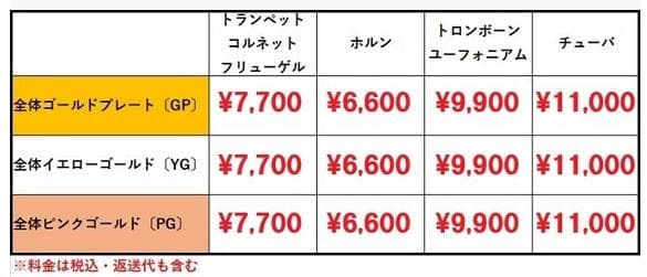♪コルネットマウスピース【金メッキ仕上げ加工】格安にて！