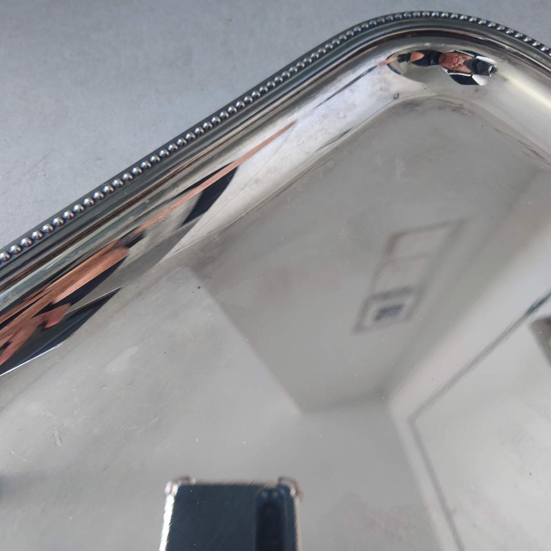 極希少 美品 クリストフル パール トレイ おまけのマット付き