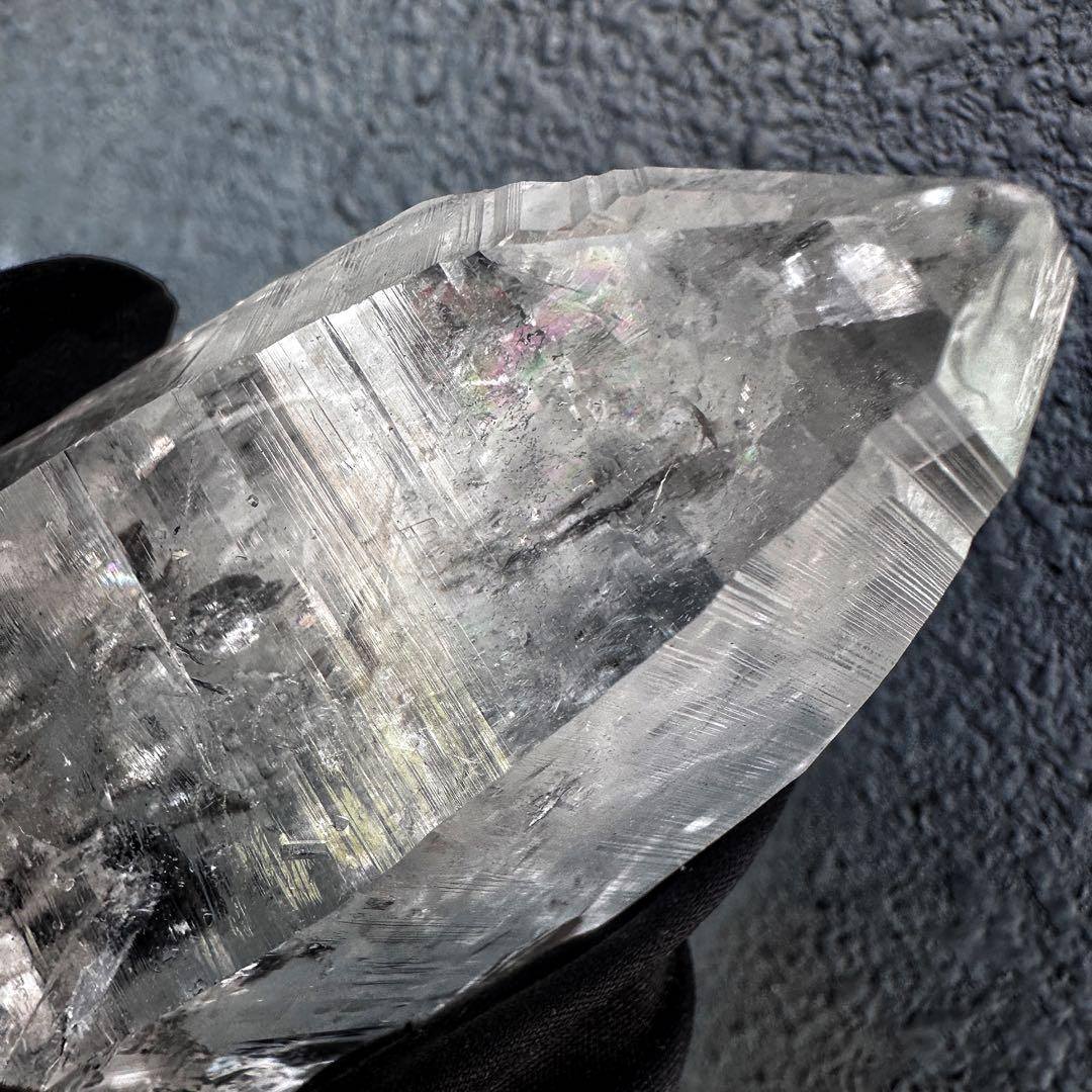 高透明度❗️レインボー☆コロンビアレムリアンシード クリスタル ポイントA1543