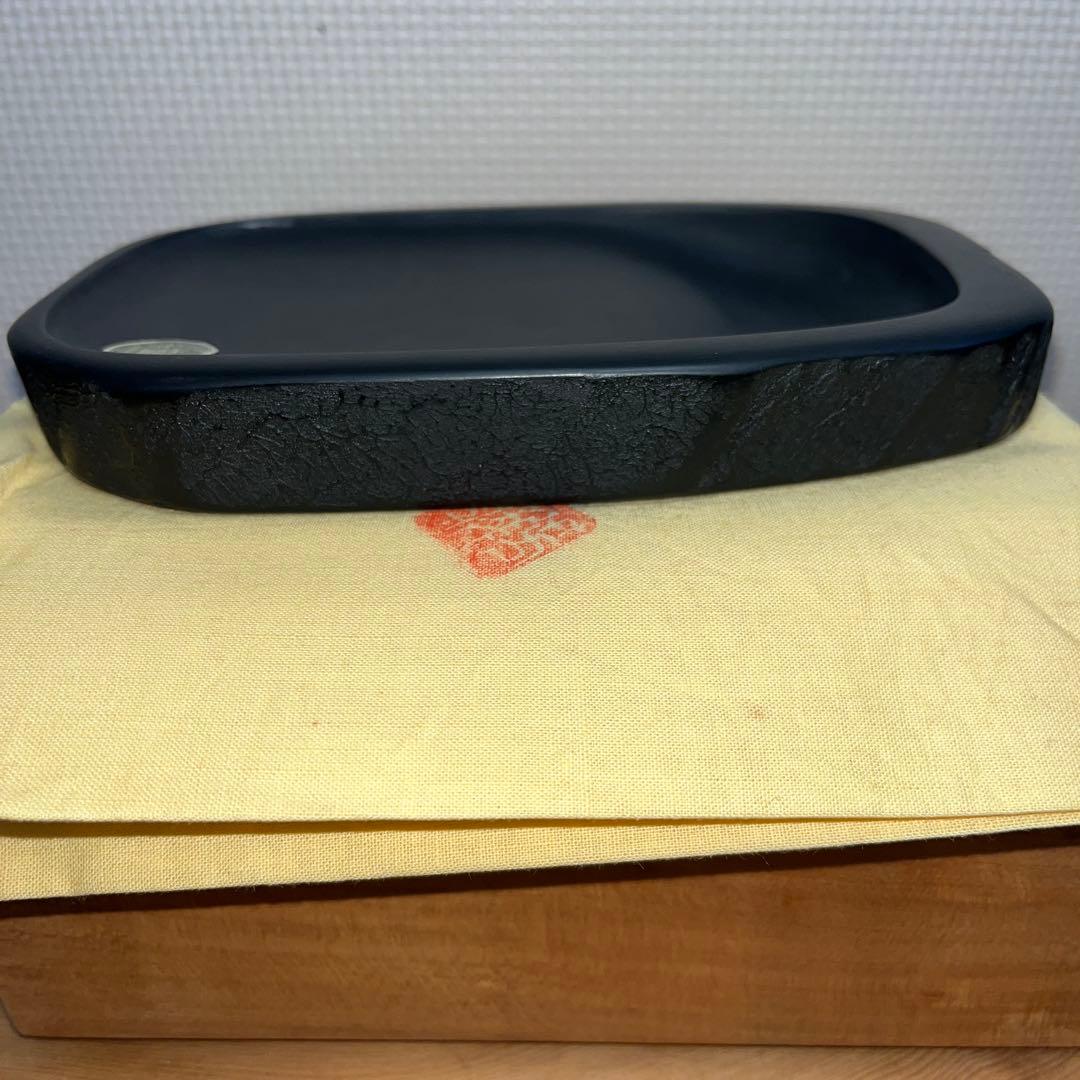 ⭕️雨畑硯　新品美品　芳龍硯　深澤藤五郎　芳龍閣硯本舗　自然硯
