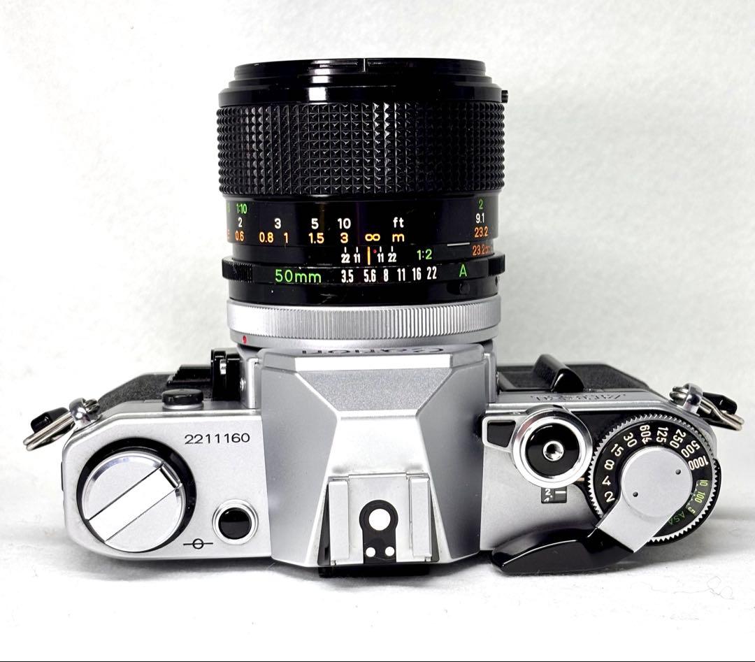 【完動品】キャノンAE-1 &マクロFD50mm 354350 《美品》