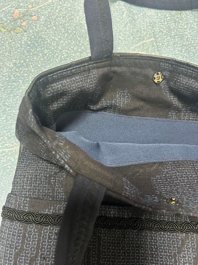 ハンドメイトトートバック結城紬