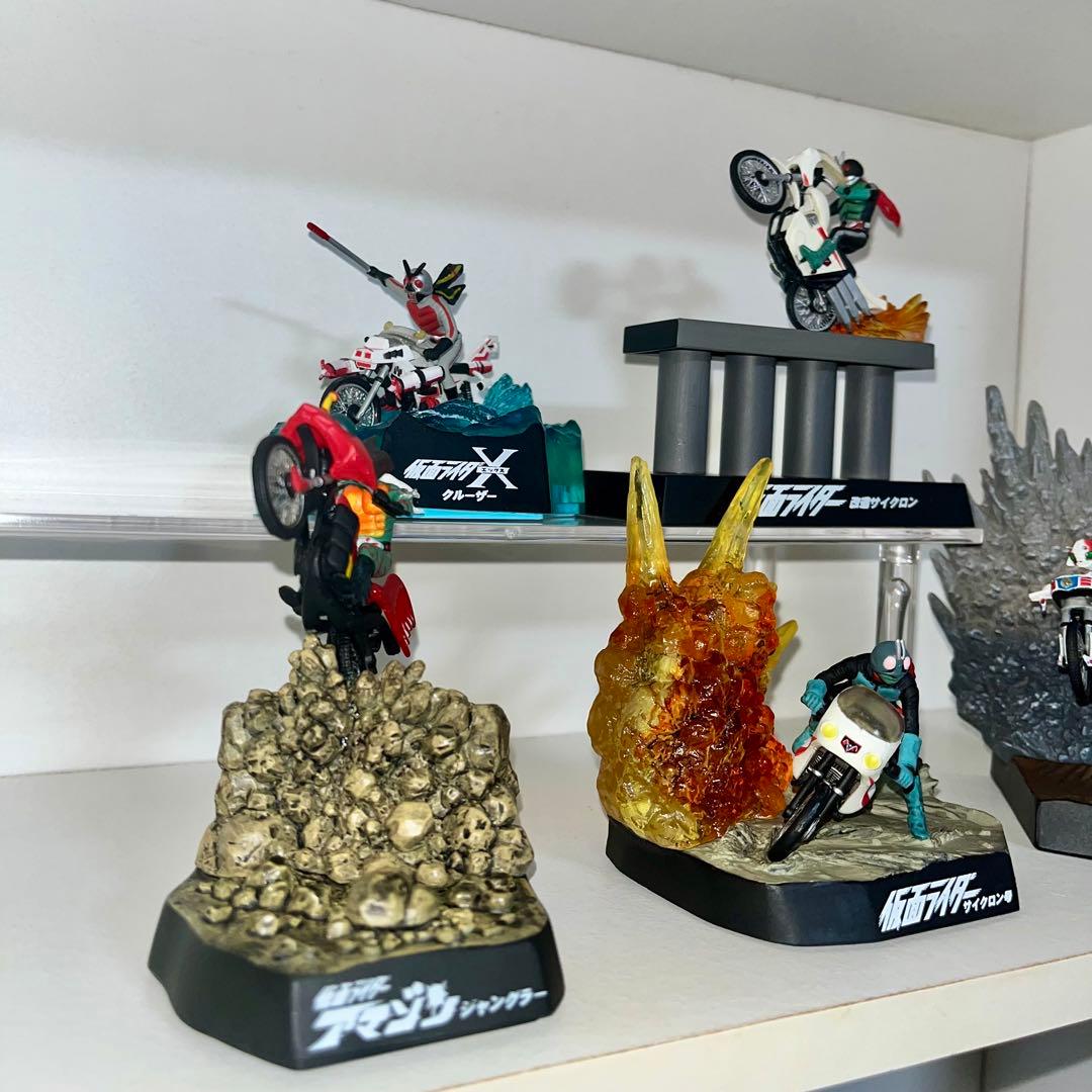仮面ライダー マシン アクションフィギュア　 昭和ライダー５種 コンプ