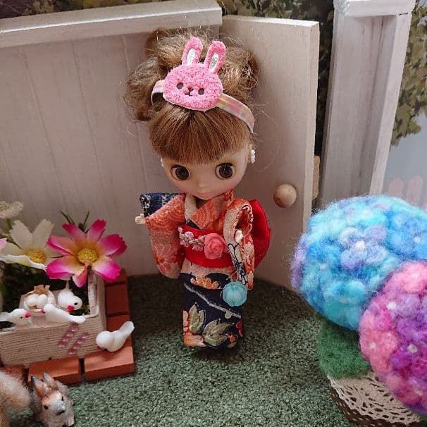ハンドメイド浴衣☆プチブライス