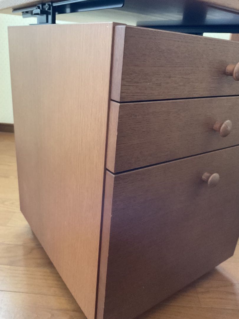 カリモク　ボナシェルタ　昇降式　引き出し　デスクワゴン