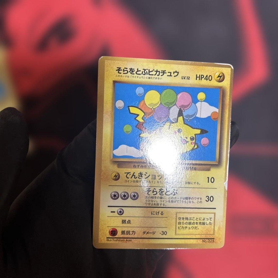 なみのりピカチュウNo.025 そらをとぶピカチュウ　No.025 計4枚