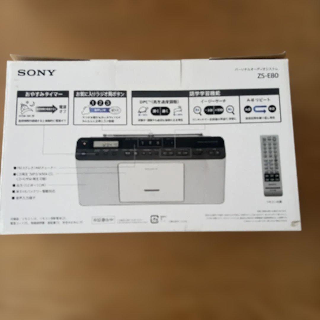 ソニー CDラジオ ZS-E80 FM/AM対応 語学学習用機能搭載