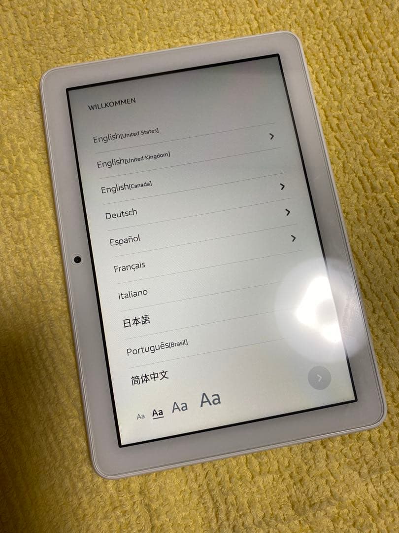 美品 fire HD 8 タブレット ホワイト 64GB ケース付 amazon